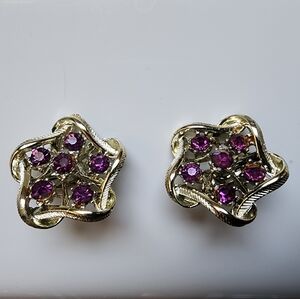 Vintage rhinestone earrings